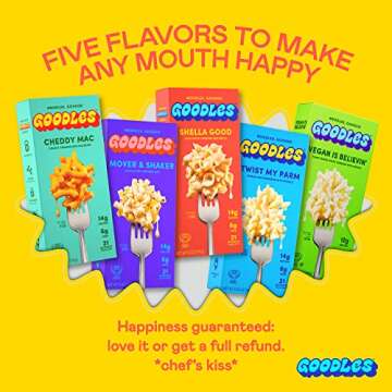 Goodles Shella Good Mac & Cheese 4 Pack, 6oz - 14g Protein, 6g Fiber with Prebiotics, 21 Plant-Based Nutrients and Made w/REAL Cheese! | Clean Label Certified