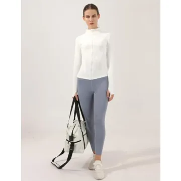 Locachy Women's Slim Fit Full Zip Jacket for Fitness