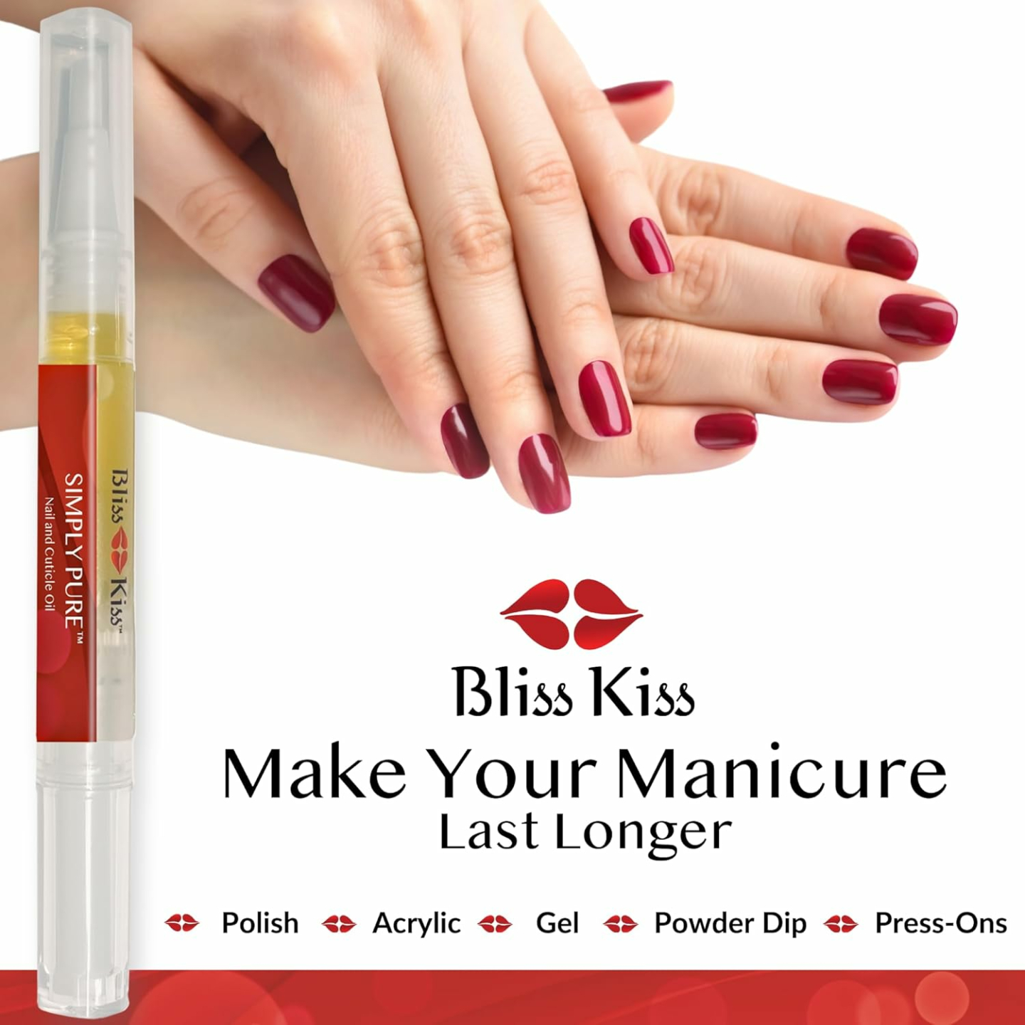 Bliss Kiss Nail Oil Cuticle Pens | Strengthener & Repair