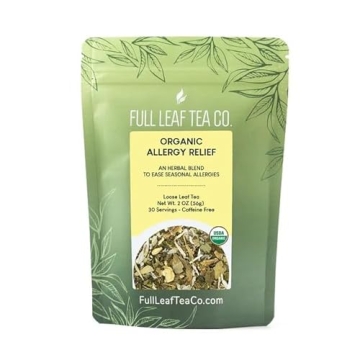 Organic Allergy Relief Loose Leaf Tea - 2oz Bag (Approx. 30 Servings) | Full Leaf Tea Co.