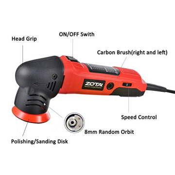 ZOTA 3" Dual Action Polisher for Detailed Car Care