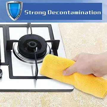 5-Pack Extra Thick Microfiber Cleaning Cloths, Super Absorbent Dust Cloths Dish Cloths with Two Color on Two Side, Lint Free Streak Free for Tackling Any Cleaning Job with Ease