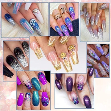 8 Jars of Vibrant Cosmetic Chunky Glitter for Makeup