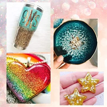 8 Jars of Vibrant Cosmetic Chunky Glitter for Makeup