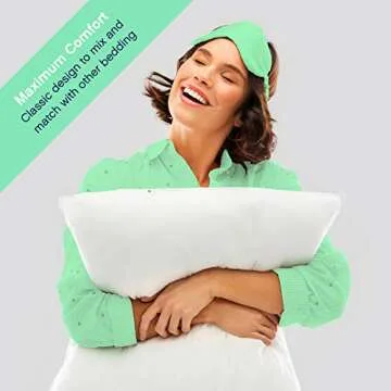Celeep King Size Pillow Set of 2 - Microfiber Filled - Comfort for Side - Back and Stomach Sleepers - Pack of 2 - Ideal Pillow King for Side Sleeper Pillow - King Bed Set Soft