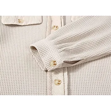 Loveimgs Women’s Oversized Waffle Knit Shirt 2023