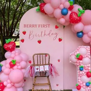Berry First Birthday Wall Decal for Sweet Celebrations