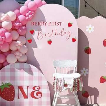 Berry First Birthday Wall Decal for Sweet Celebrations