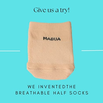 MABUA Breathable No Show Half Socks - Comfort & Style