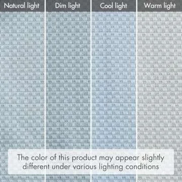 Madison Park Galen Cordless Roman Shades - Fabric Privacy Single Panel Darkening, Energy Efficient, Thermal Insulated Window Blind Treatment, for Bedroom, Living Room Decor, 31" x 64", Blue