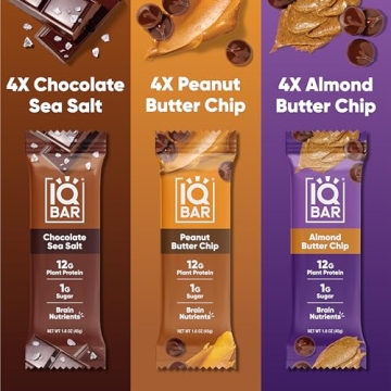 IQBAR Plant Protein Bars - Chocolate Lovers 12 Count