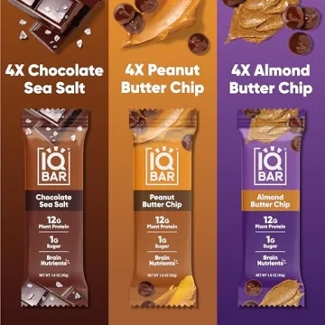 IQBAR Plant Protein Bars - Chocolate Lovers 12 Count