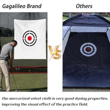 Galileo Golf Net Target Cloth 5X6FT Golf Training Aids Practice Driving Range Backstop Target Suitable for Gagalileo More Style Golf Hitting Net Systems