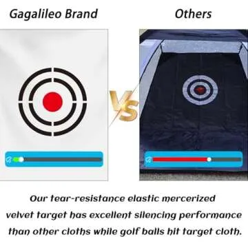 Galileo Golf Net Target Cloth 5X6FT Golf Training Aids Practice Driving Range Backstop Target Suitable for Gagalileo More Style Golf Hitting Net Systems