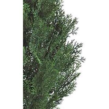 Three 3 Foot Artificial Cedar Topiary Trees Potted Indoor or Outdoor