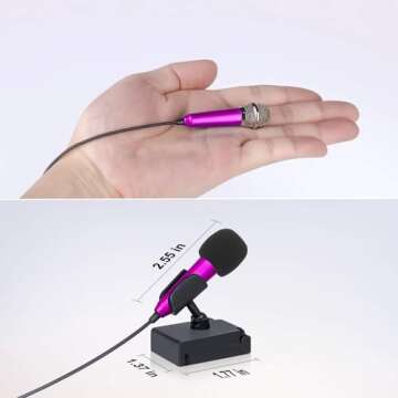 Uniwit Mini Portable Vocal/Instrument Microphone for Voice Video Recording Singing,Vlogging, Podcast...