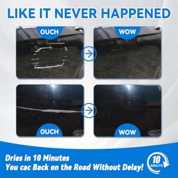 Touch Up Paint for Cars, Black Car Paint Scratch Repair, Auto Paint Repair Pen, Automotive Scratch Remover, Professional Seamless Coverage, Color Accurate, Long lasting Adhension, Fast Drying