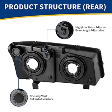 AUTOSAVER88 Headlight Assembly for Chevy Silverado & Avalanche