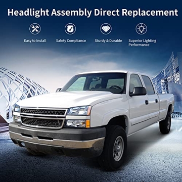 AUTOSAVER88 Headlight Assembly for Chevy Silverado & Avalanche