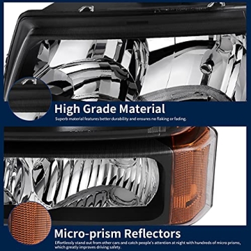 AUTOSAVER88 Headlight Assembly for Chevy Silverado & Avalanche