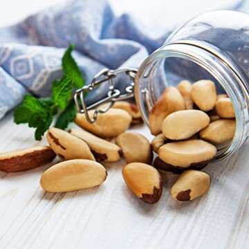 Jaybee's Roasted Salted Brazil Nuts - (32 oz) Great for Daily Use, Baking, Cooking and Gift Giving -...
