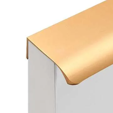 Sleek Arc Finger Edge Pulls - 10 Pcs Set for Modern Styling