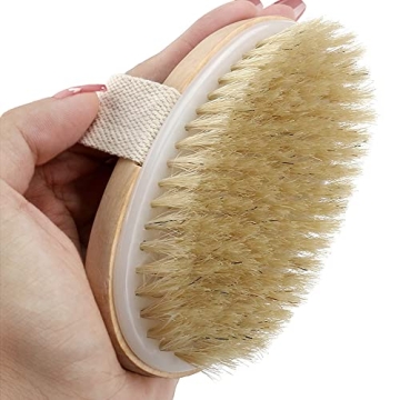 TEMEAYE Dry Brushing Body Brush, Premium Body Skin Exfoliator & Lymphatic Massage Tool