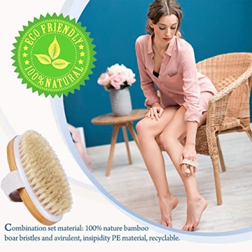 TEMEAYE Dry Brushing Body Brush for Exfoliation & Lymphatic Health