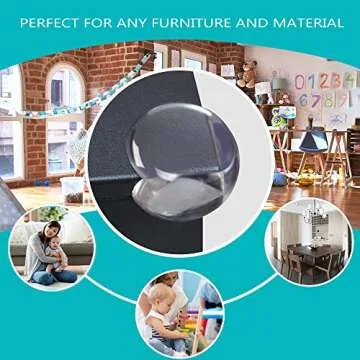 RESTEO Kids Corner Protector (16 Pack),Larger Size (1.6 * 1.6 * 0.98 inch),Soft Baby Proofing Table Corner Guards, Edge Protectors.Long Lasting,High Resistant Adhesive