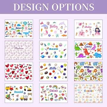 Yibanda Personalized Kids Water Bottles 12oz Custom Insulated Stainless Steel Water Bottle for Girls...