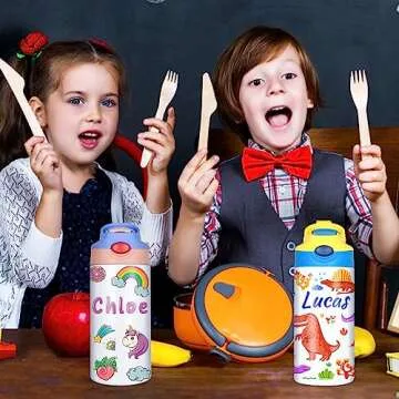 Custom Insulated Kids Water Bottles - Yibanda 12oz