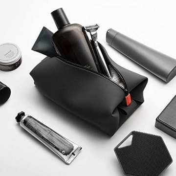 Tooletries - The Koby Dopp Kit - Silicone Toiletry Bag for Men, Travel Dopp Kit for Men - Heavy-Duty Zipper, Leak Resistance, Easy to Clean - 10" x 6" x 6" - Charcoal