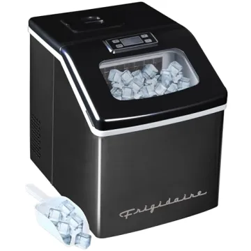 Frigidaire EFIC452-SSBLACK XL Ice Maker - 40 Lbs/Day, Clear Ice, Black Stainless