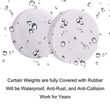 LEVOSHUA Magnetic Shower Curtain Weights for Peaceful Showers