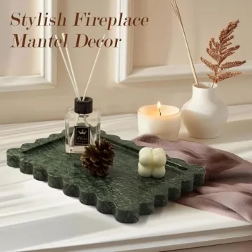 Luxury Indian Green Marble Tray for Home Decor