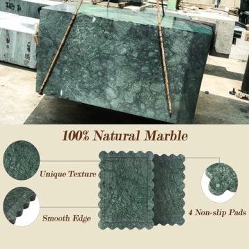 Luxury Indian Green Marble Tray for Home Decor