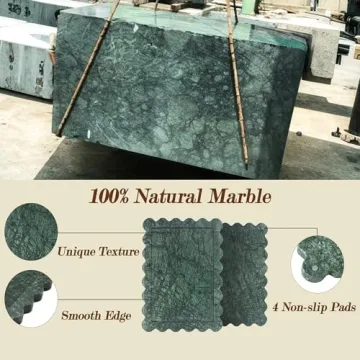 Luxury Indian Green Marble Tray for Home Decor