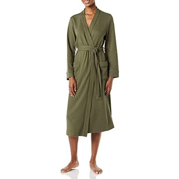 Amazon Essentials Women's Lightweight Waffle Full-Length Robe for Cozy Comfort