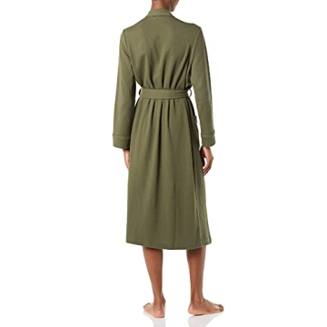 Amazon Essentials Women's Lightweight Waffle Robe in Olive