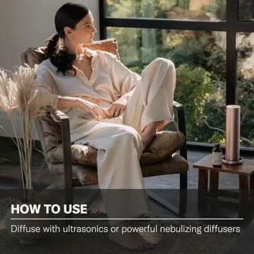 AromaTech Santal Aroma Essential Oil Blend: Luxury Hotel Inspired Aromatherapy with Amber, Vanilla, Cedar & Sandalwood for Ultrasonic Diffusers & Nebulizers - 16 fl oz, 500 ml