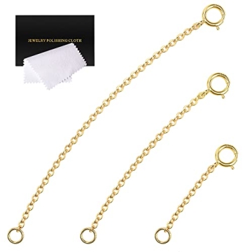 Gold Necklace Extenders - 14K Gold Plated & Sterling Silver