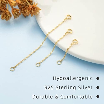 14K Gold Plated Necklace Extenders | Adjustable & Versatile