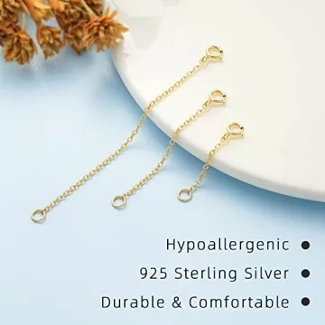 14K Gold Plated Necklace Extenders | Adjustable & Versatile