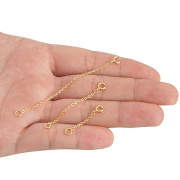 14K Gold Plated Necklace Extenders | Adjustable & Versatile