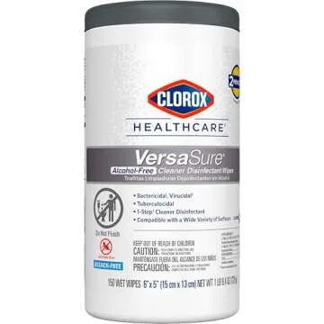 Clorox Healthcare VersaSure Cleaner Disinfectant Wipes, 150 Count Canister (Package May Vary)