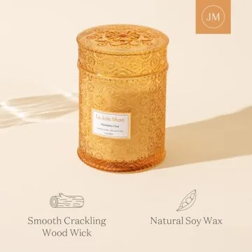 LA JOLIE MUSE Pumpkin Candle for Cozy Fall Gatherings