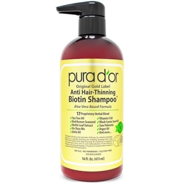 PURA D'OR Anti-Thinning Shampoo Vegan & Cruelty-Free
