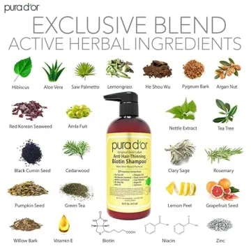 PURA D'OR Anti-Thinning Shampoo Vegan & Cruelty-Free