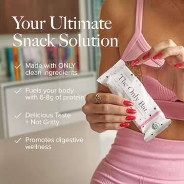 Truvani Plant Based Snack Bars | Oatmeal Chocolate Chip 12 Pack | 6g Protein | USDA Organic and Vegan | The Only Bar | Dairy, Soy, and Gluten Free | Individually Wrapped