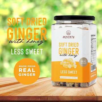 Buy Homtiem Crystallized Ginger Soft Chewy Natural Snack